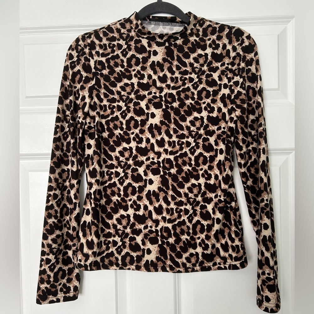 SHEIN cheetah print shirt